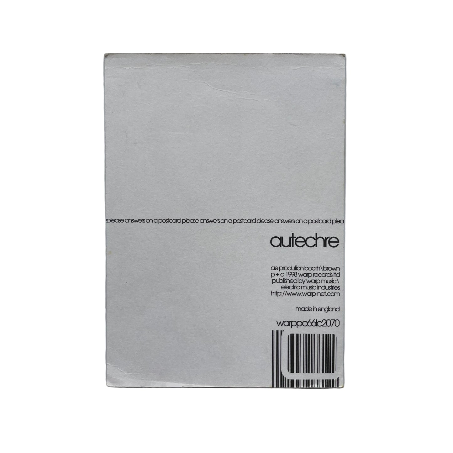 Autechre Postcard