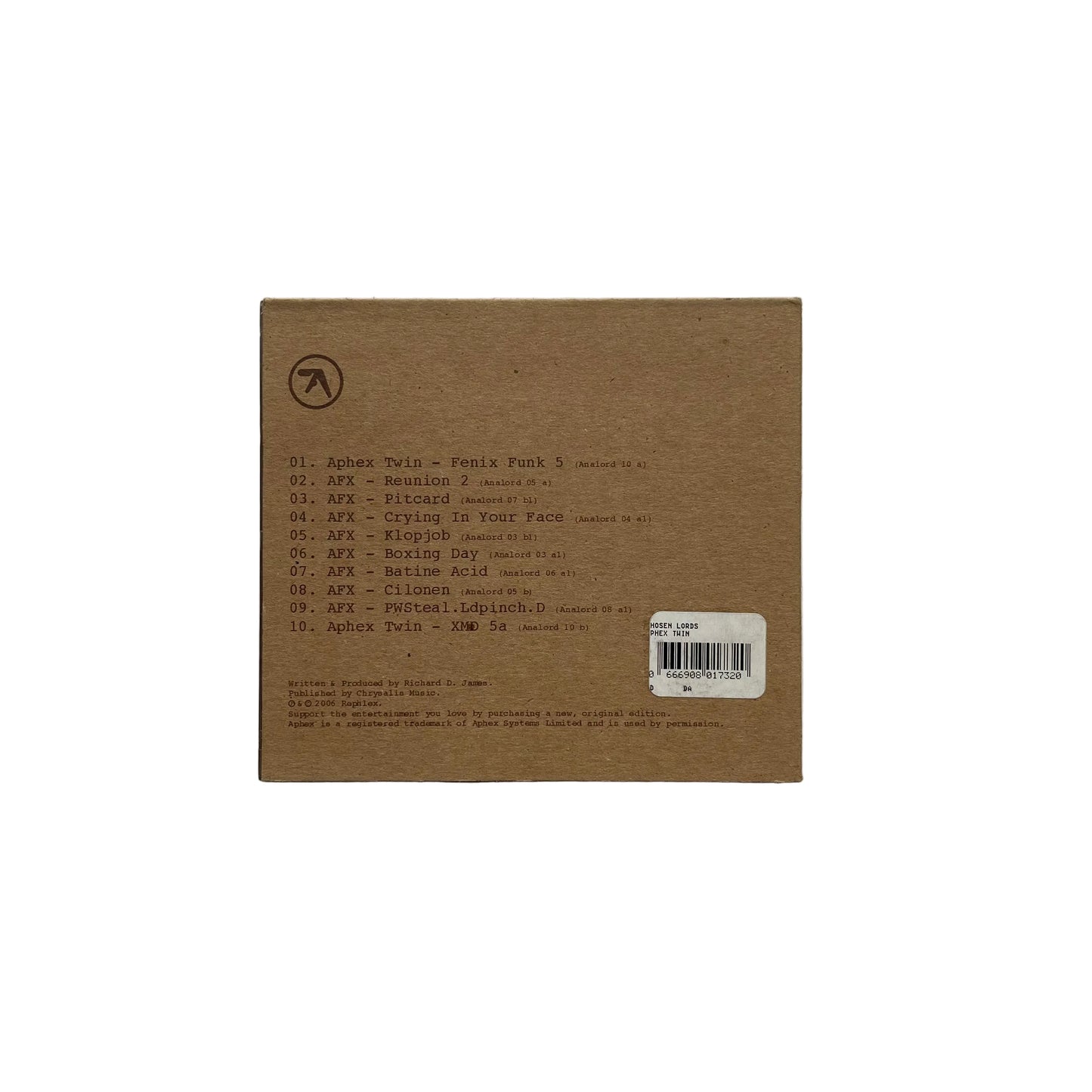 Aphex Twin – Chosen Lords CD
