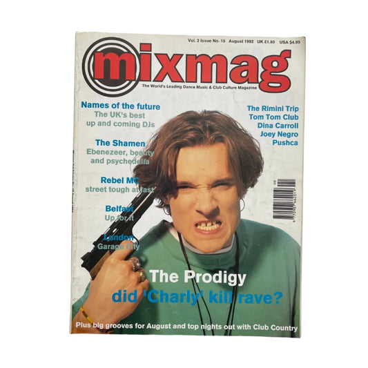 1992 Mixmag Magazine The Prodigy Cover