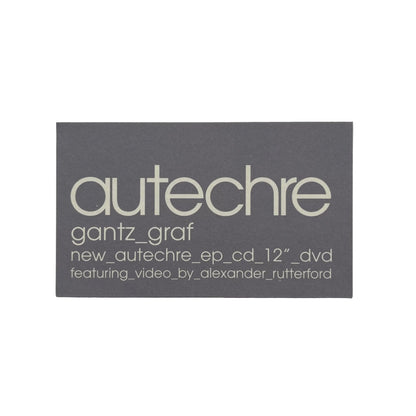 Autechre Promo Card