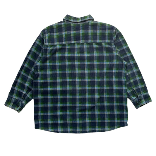 90s St Michael’s Plaid Corduroy Zip Up