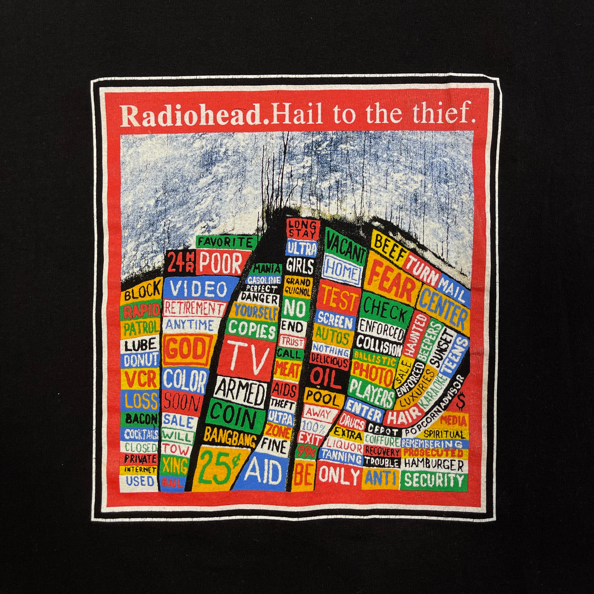 2003 Radiohead Hail To The Thief Band T-shirt