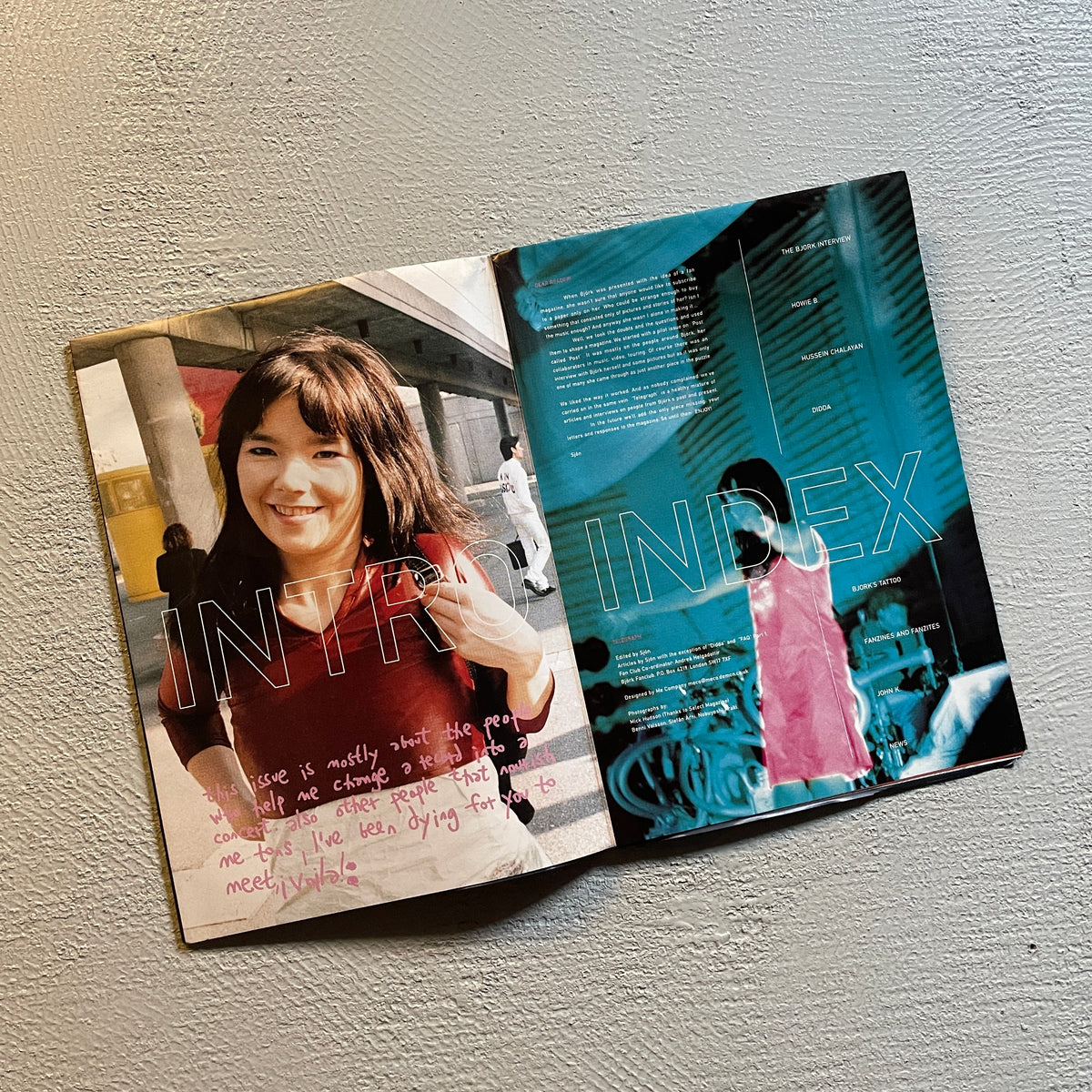 90s Bjork Fan Mail Magazine + Poster